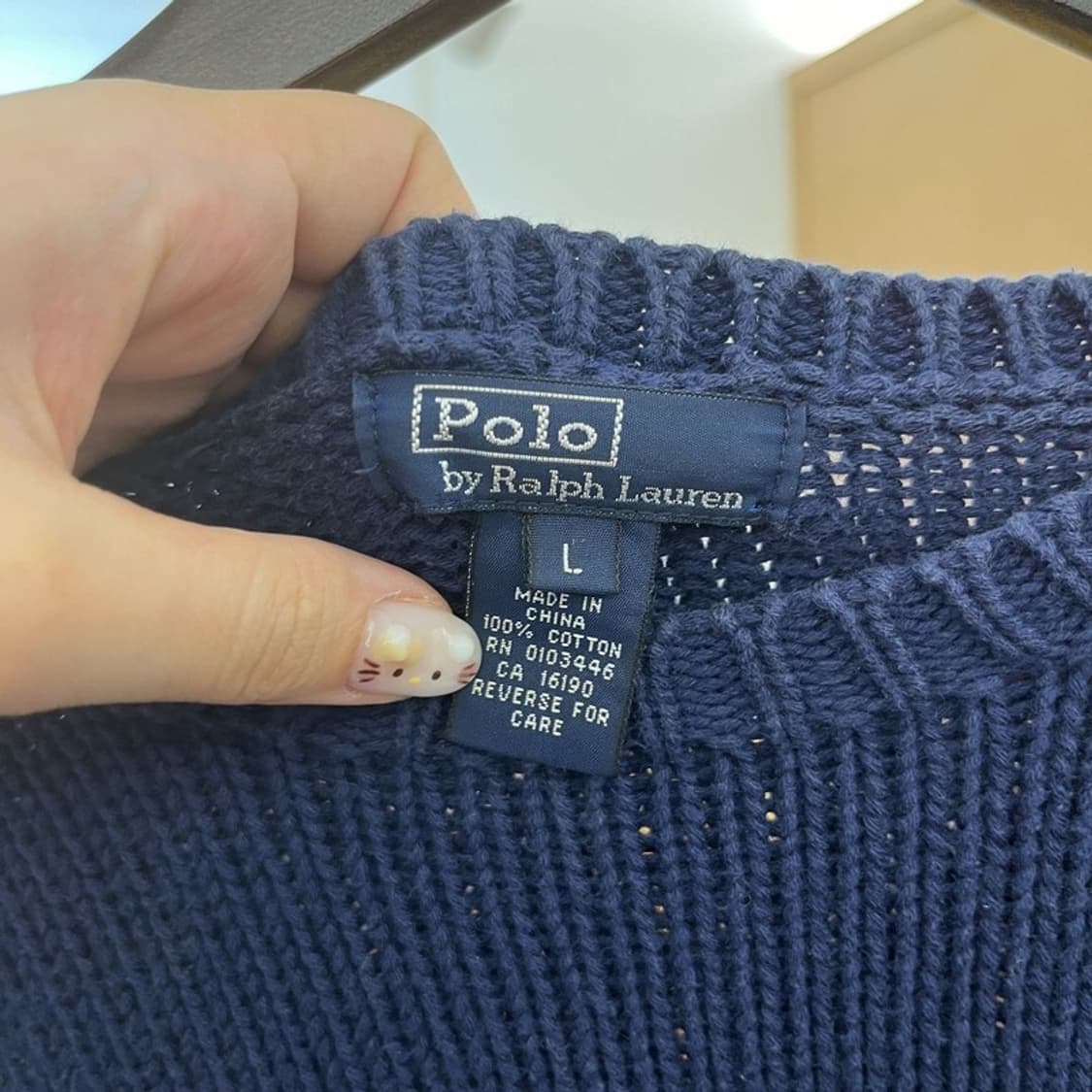 폴로 랄프로렌 빅로고 코튼 니트 스웨터 90 C05959 상품이미지5
