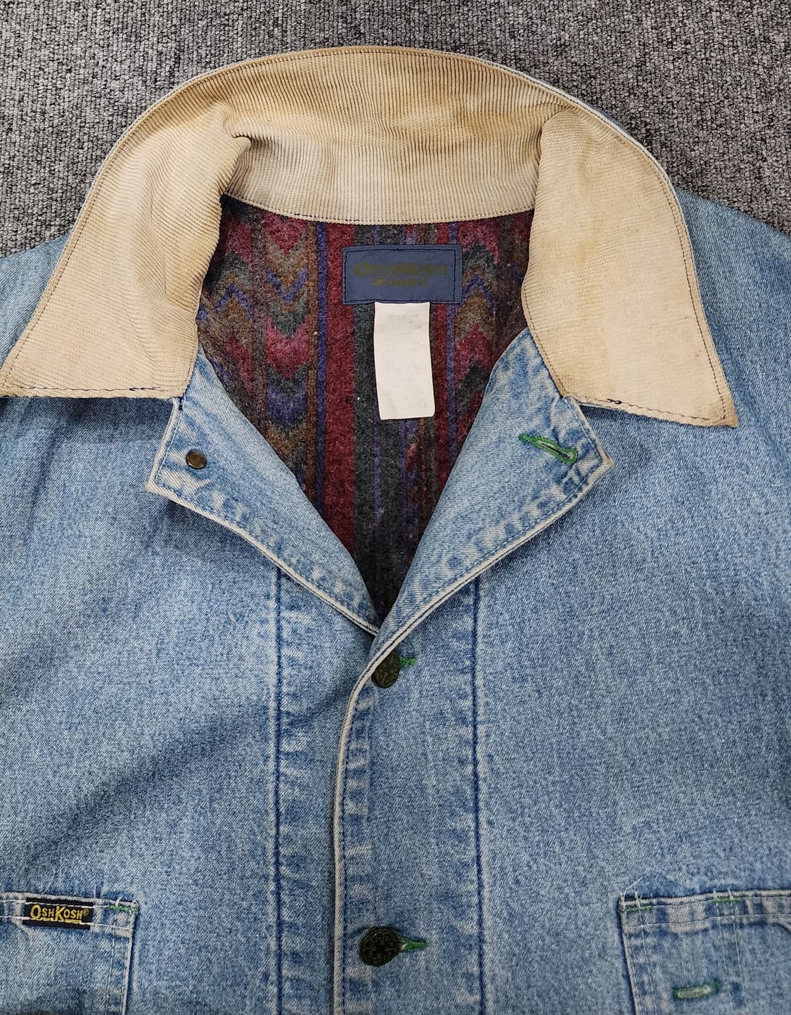 OSHKOSH B'Gosh 오시코시 80s 블랭킷 초어 데님 자켓 48R 상품이미지5