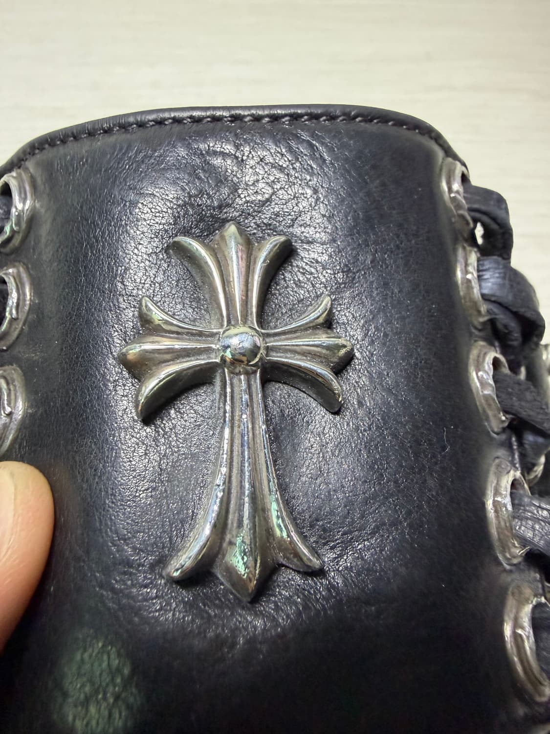 크롬하츠 라이더 CH크로스 가죽 팔찌 상품이미지2