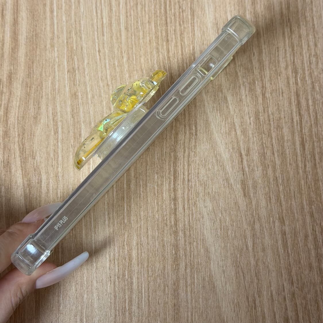 (15플러스) 곰돌이 그립톡 클리어 폰케이스 상품이미지2