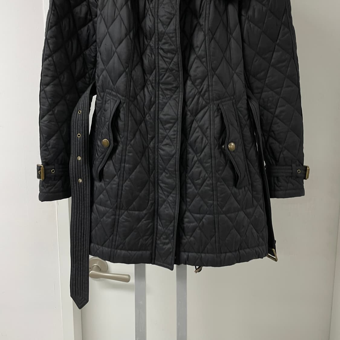 버버리 퀄팅 코트 블랙 XS(W) 상품이미지3