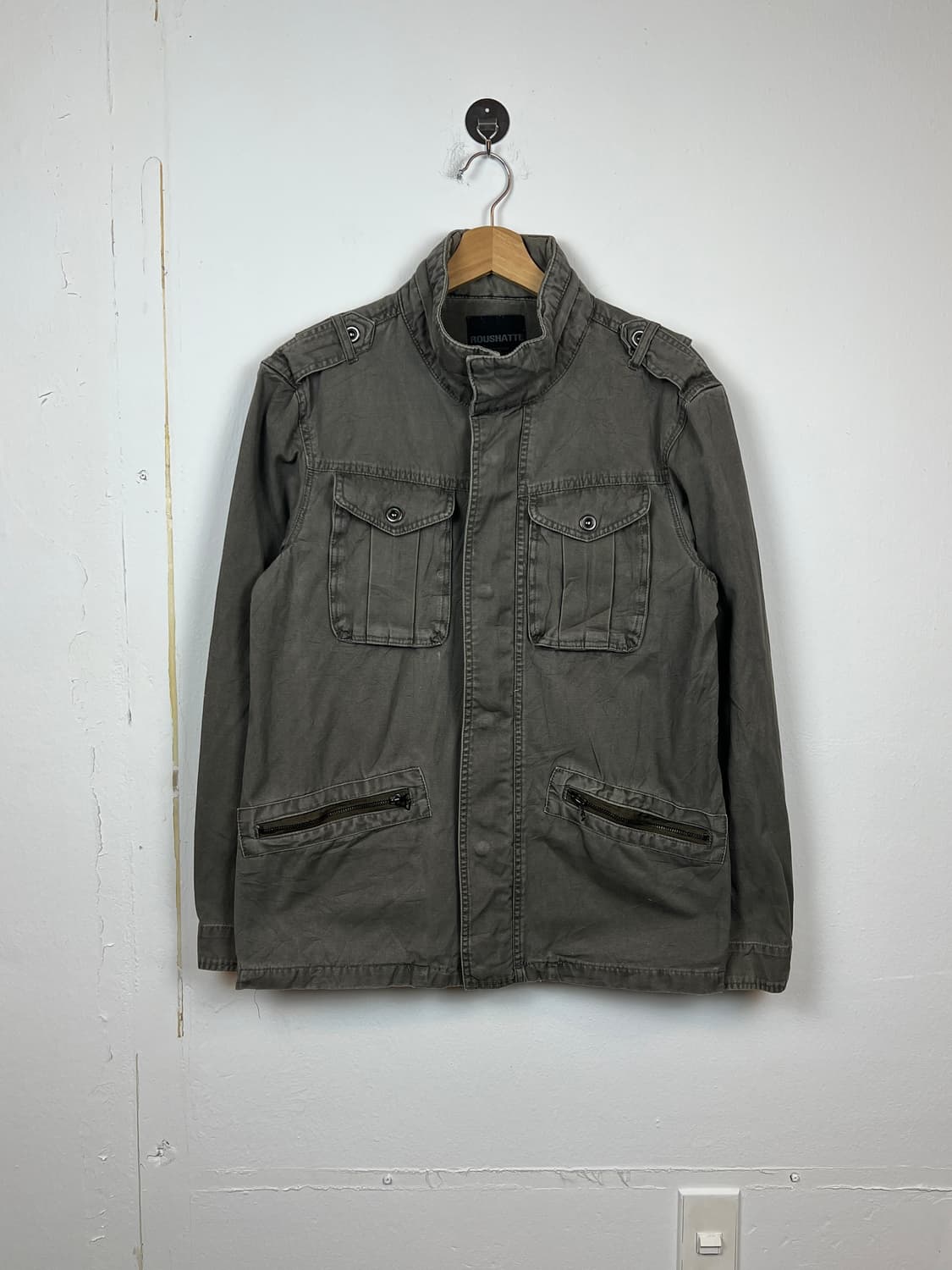 O151 JPN ROUSHATTE 카키 야상 점퍼 L 상품이미지1