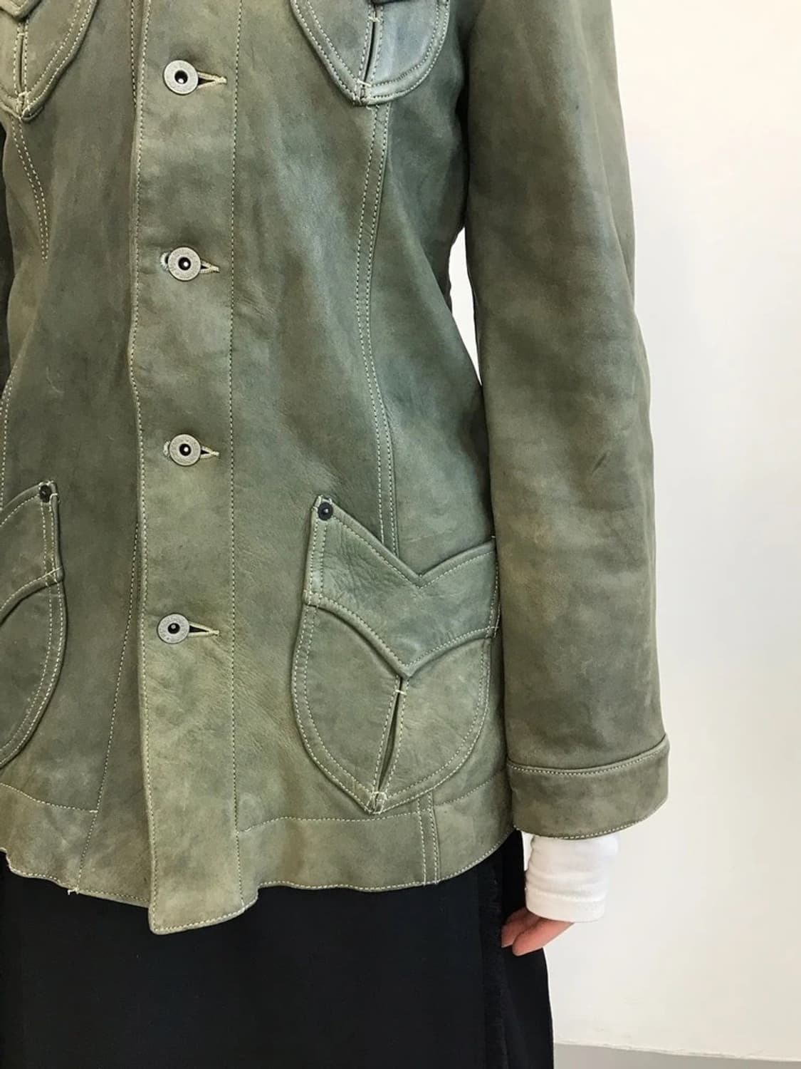 Horsehide Leather Vintage Jacket 상품이미지3