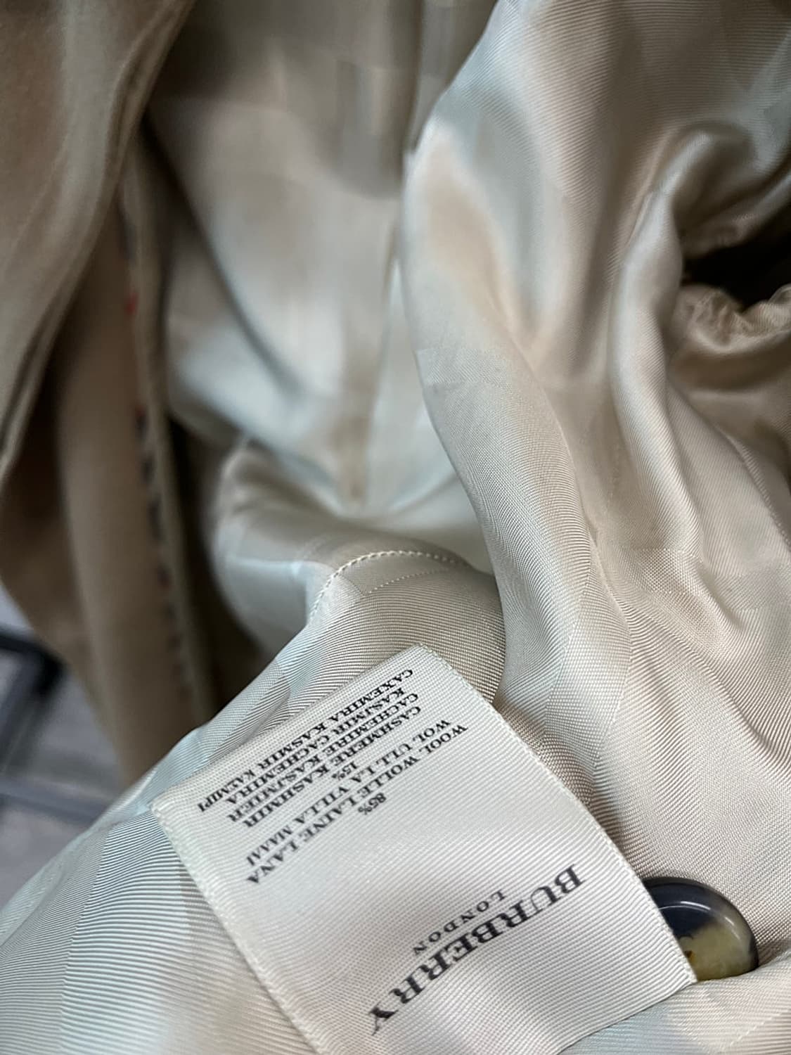 여) 버버리 카멜 캐시미어 코트 상품이미지10