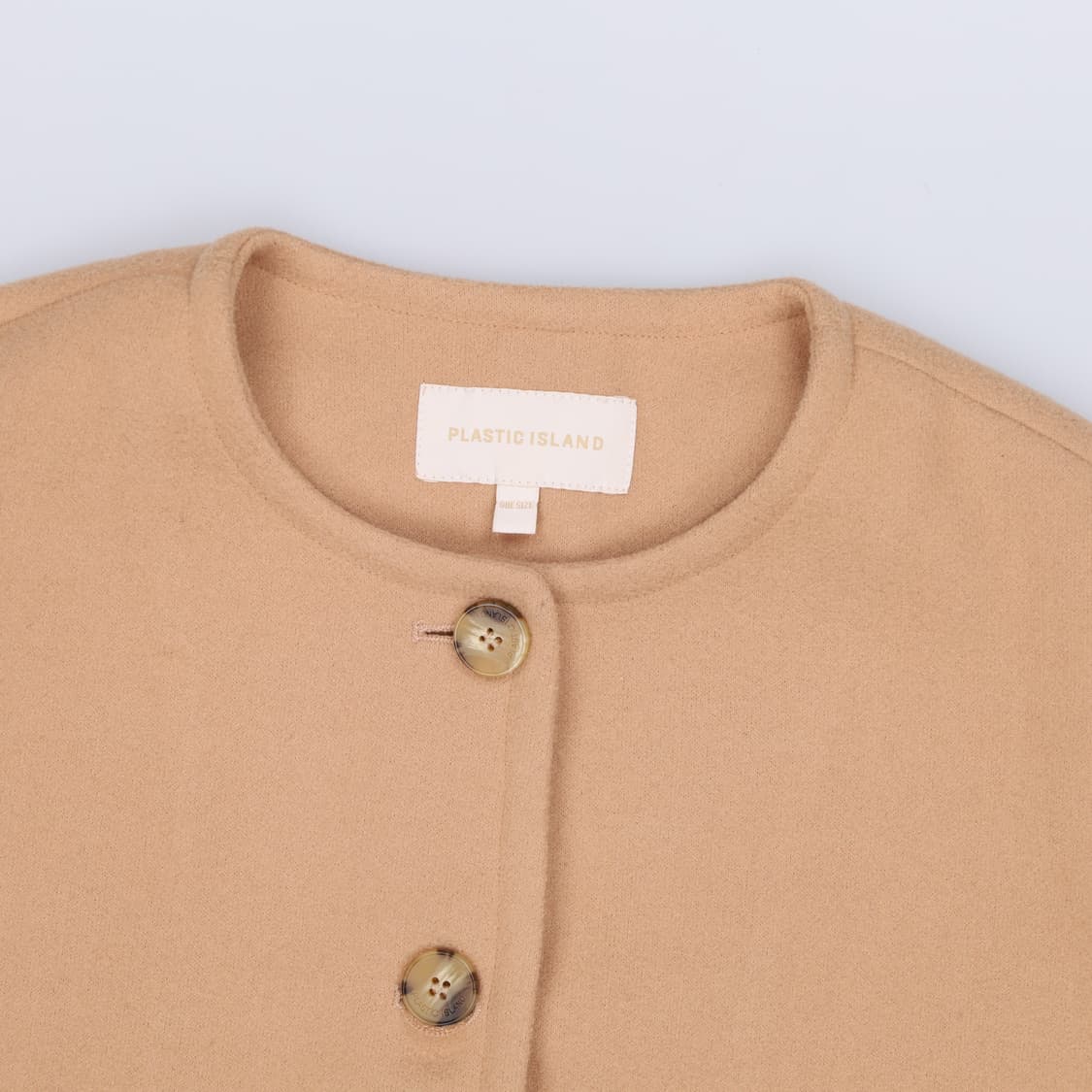 F 플라스틱아일랜드 여성 노카라자켓 0311H1 상품이미지3