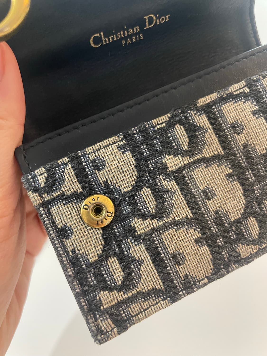 디올 오블리크 새들지갑 풀구성 상품이미지3