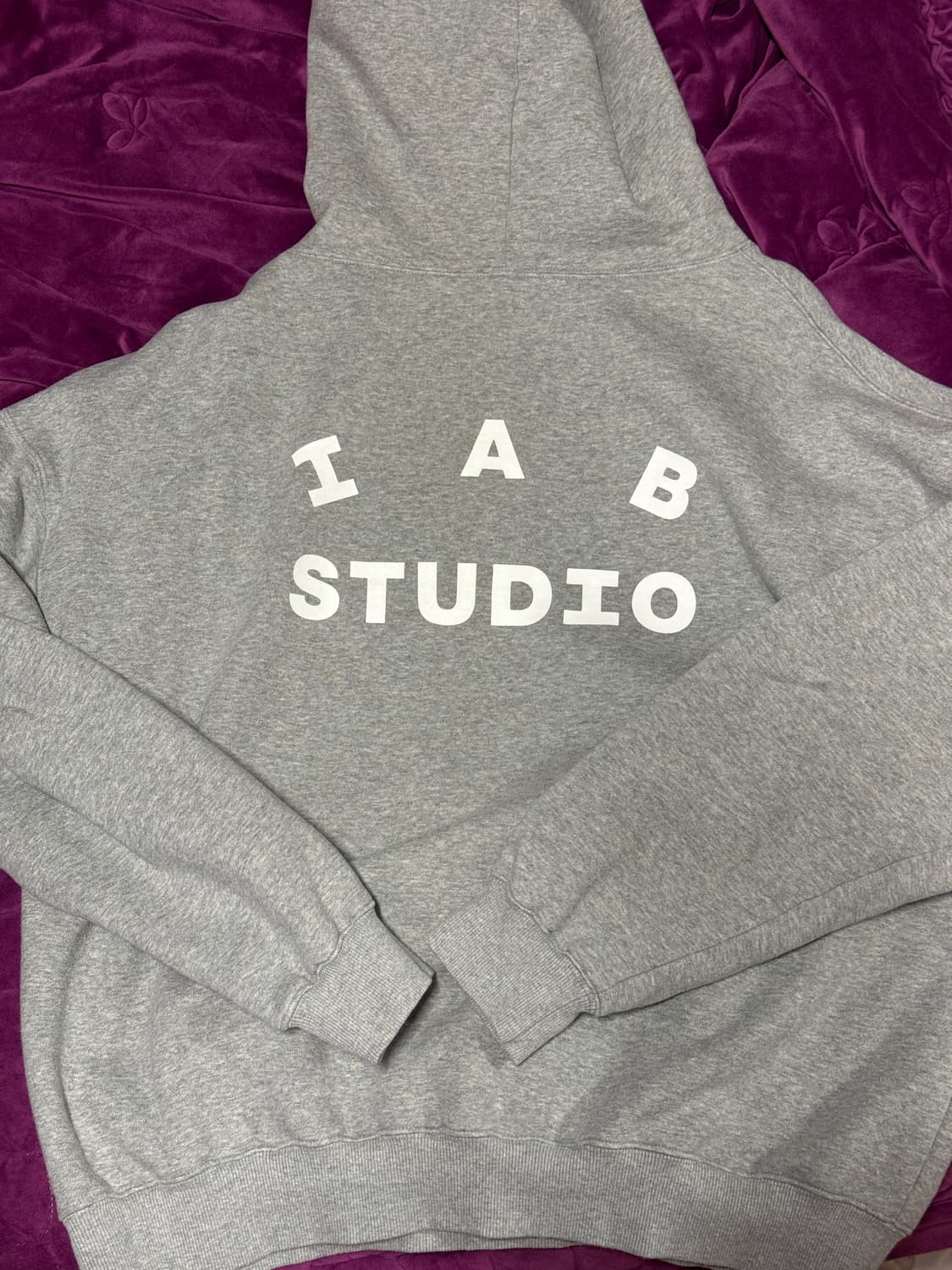 아이앱 스튜디오 그레이 후드티 XL 상품이미지3