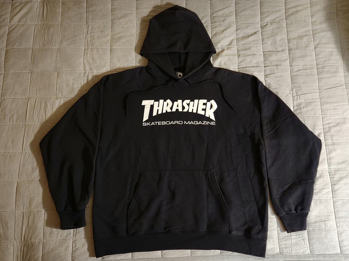 트레셔 화이트 로고 후드티 L 상품이미지1