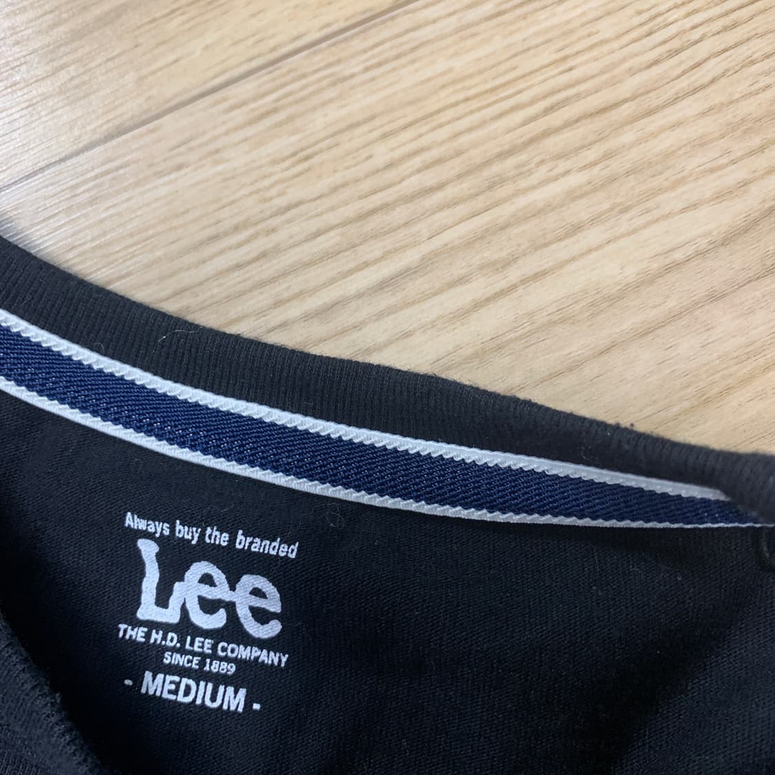 M]Lee 리 빅 로고 카모 패턴 롱슬리브 긴팔 티셔츠 상품이미지3