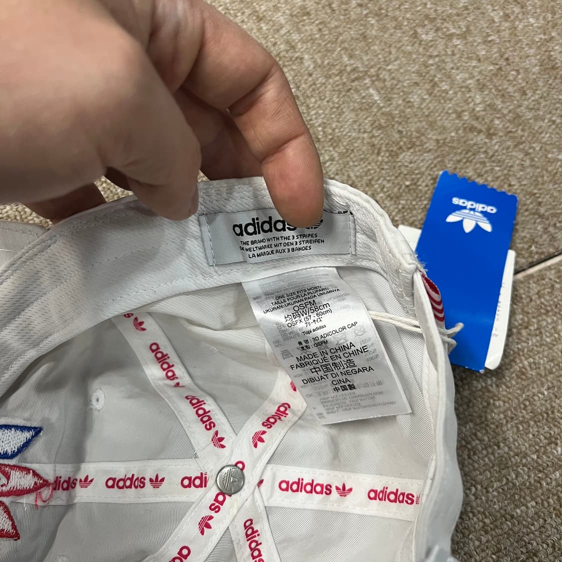 새상품 아디다스 3d 컬러 볼캡 상품이미지3