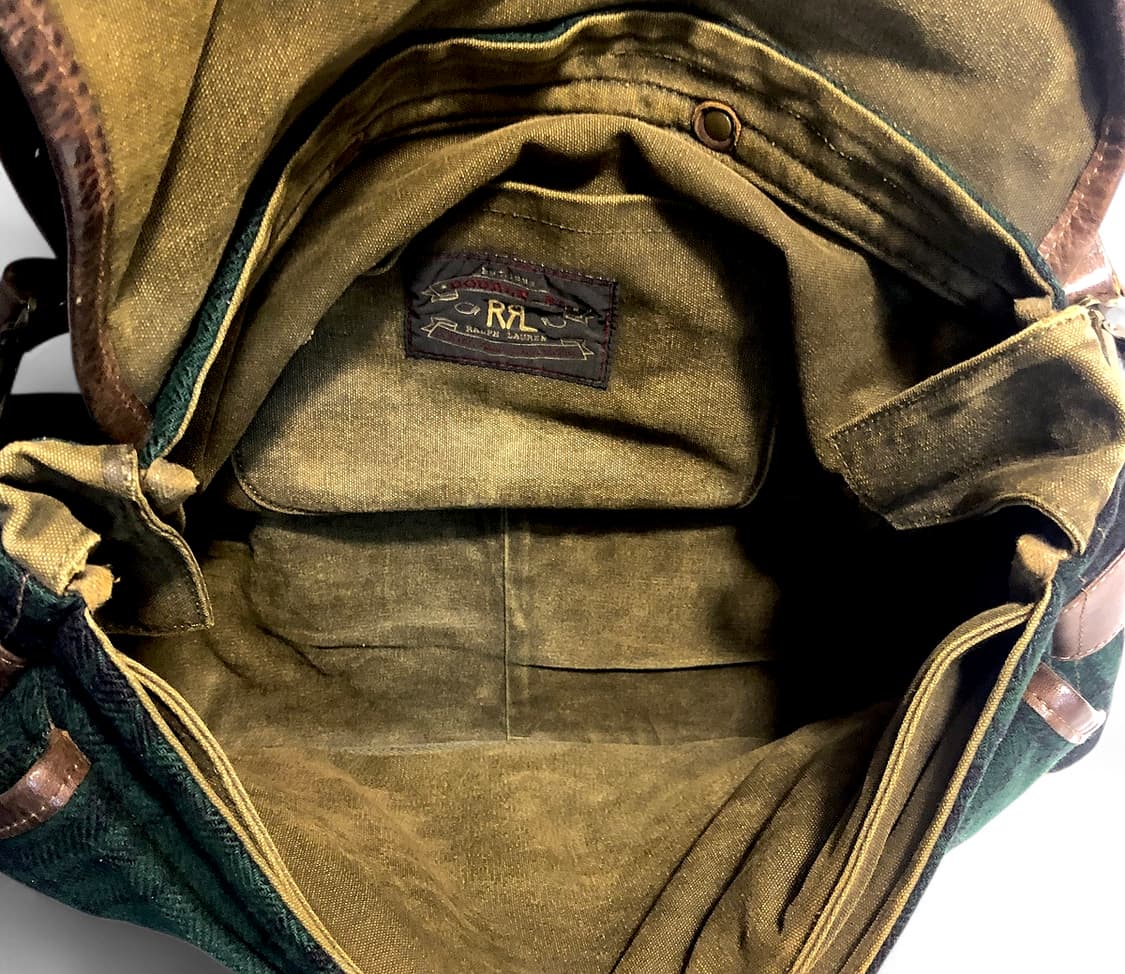 더블알엘 RRL 캔버스 체크 헤리티지 메신저백 상품이미지7