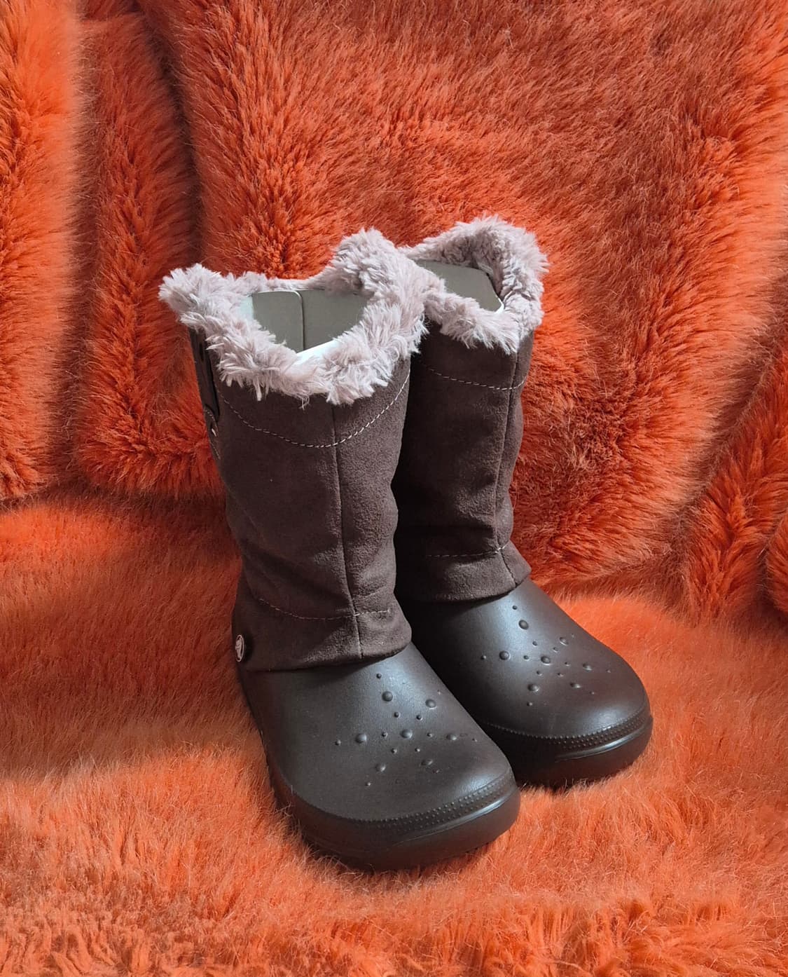 크록스 퍼 부츠 털부츠 방한화 W6 미사용보관품 상품이미지3