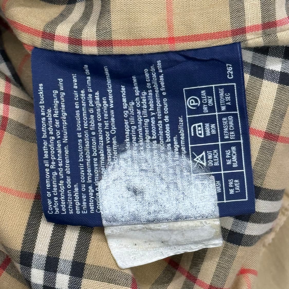 버버리 베이지 블루종 자켓 상품이미지5