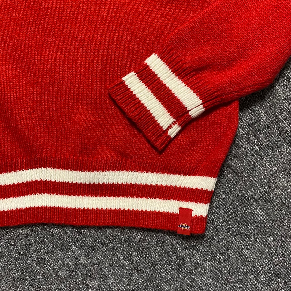 🌊Dickies Red logo knit 상품이미지4