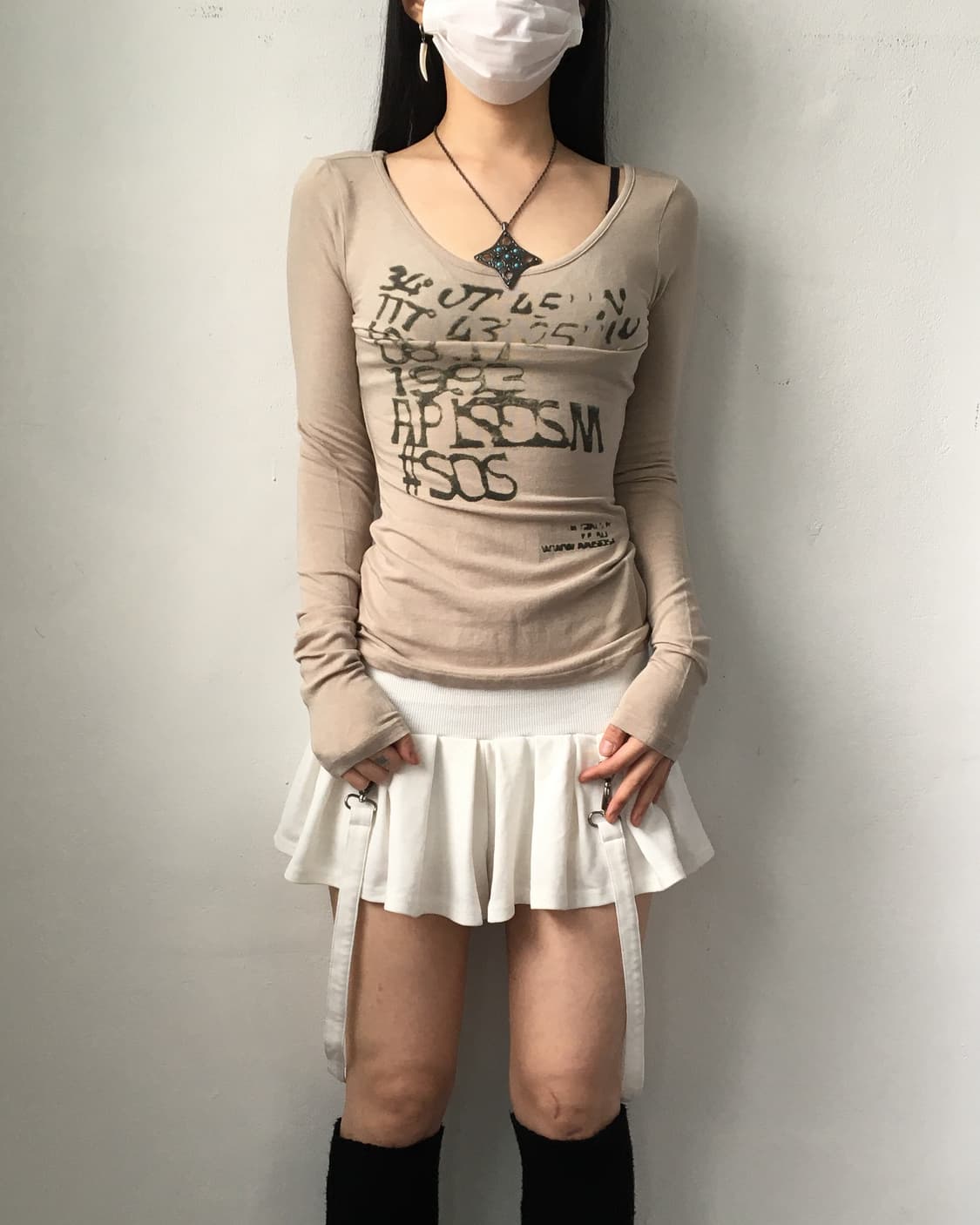 Lettering printing sleeve 상품이미지6