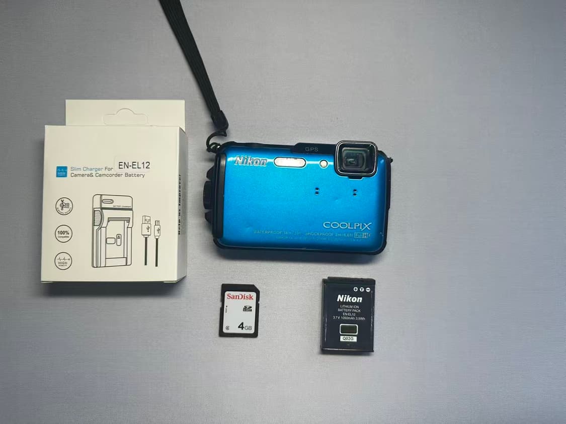 니콘 쿨픽스aw110(aw100)블루 디카 상품이미지7