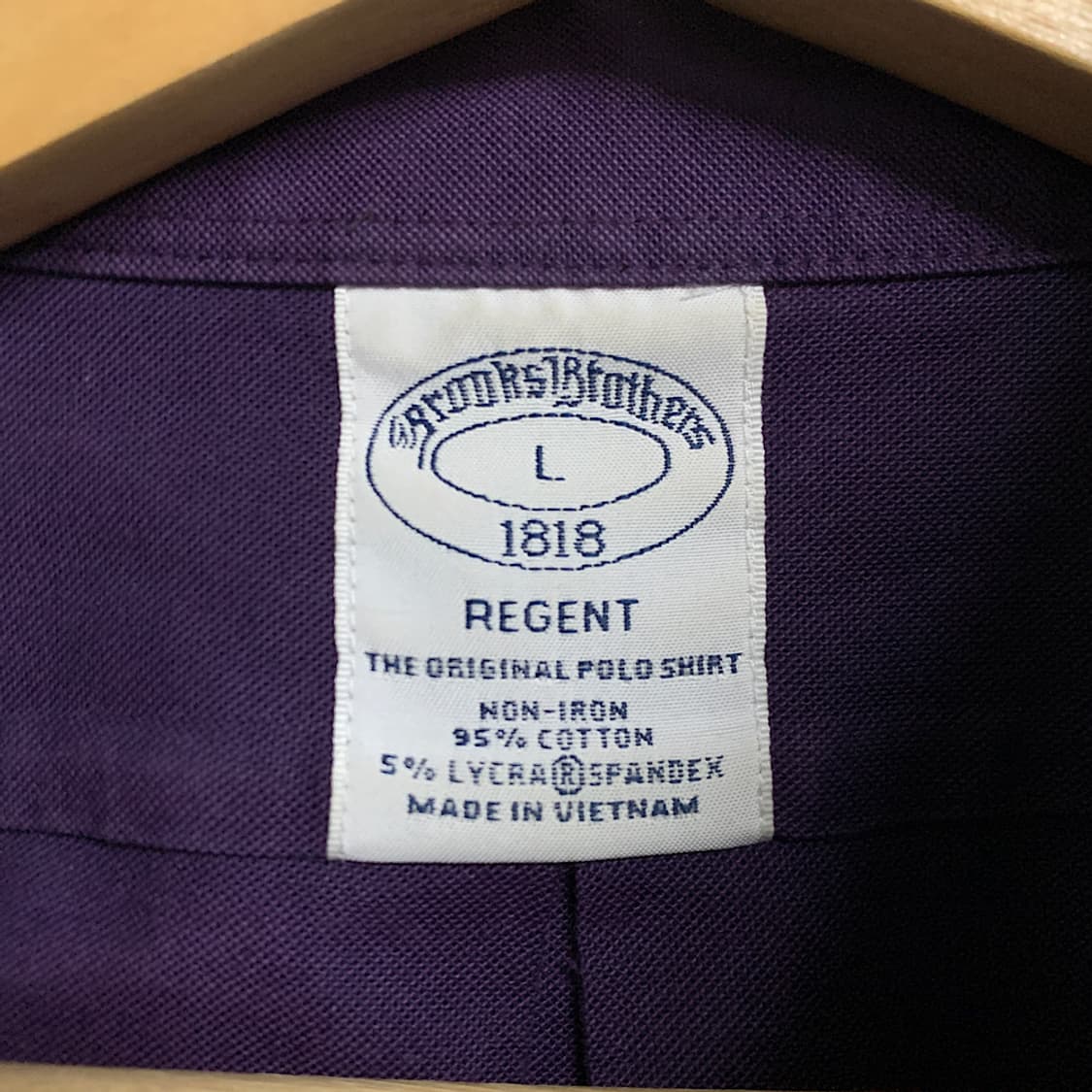 브룩스브라더스 퍼플 옥스퍼드 셔츠 남방 L 상품이미지2