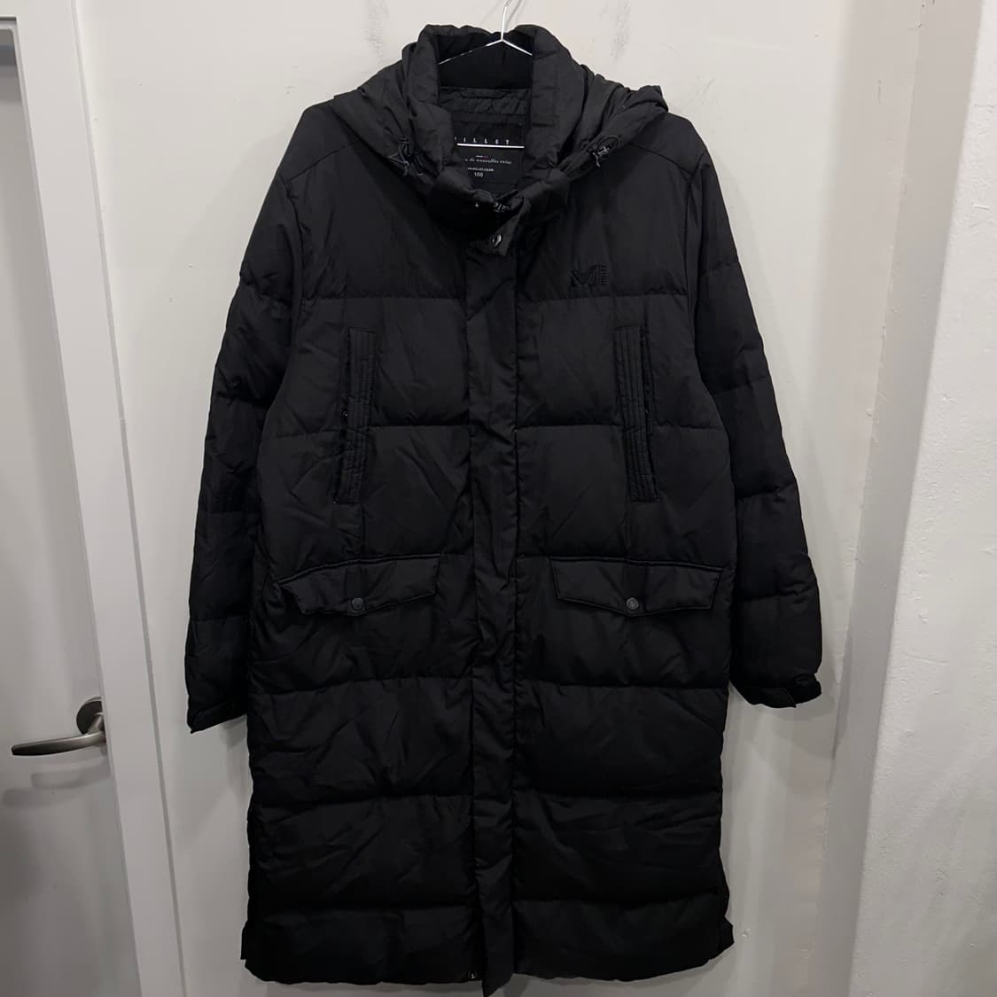 밀레 덕다운 4포켓 후드 돕빠 롱패딩 상품이미지2