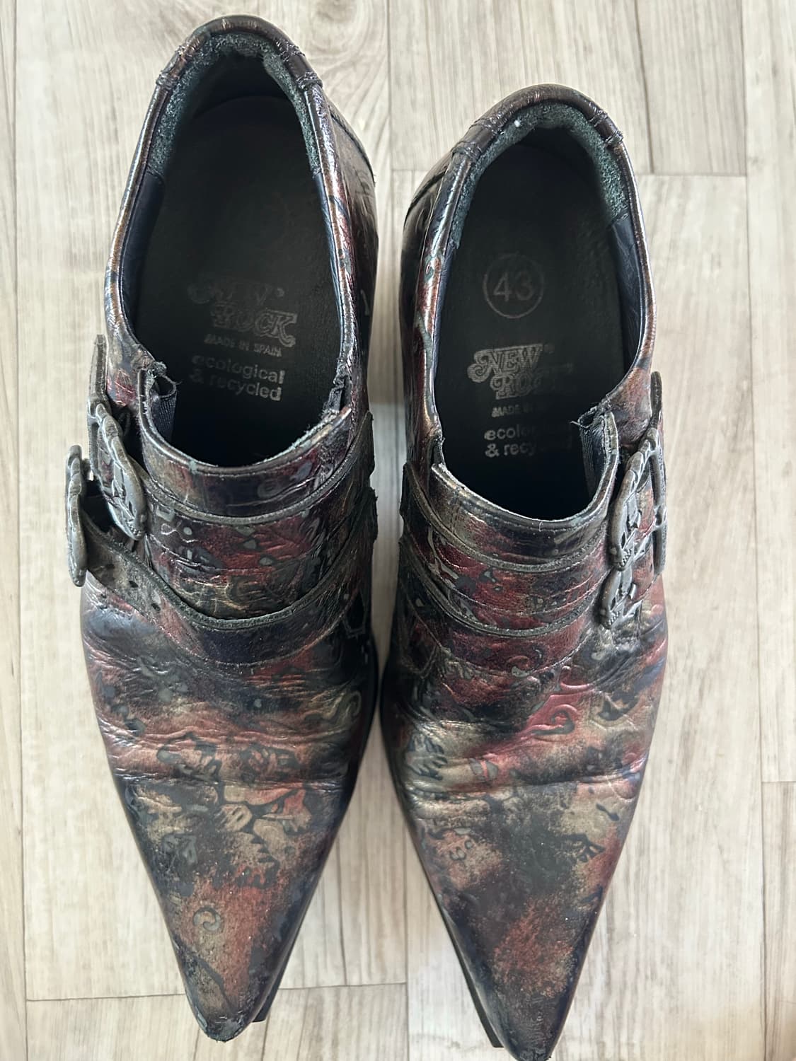 New rock 메탈릭 구두 상품이미지3