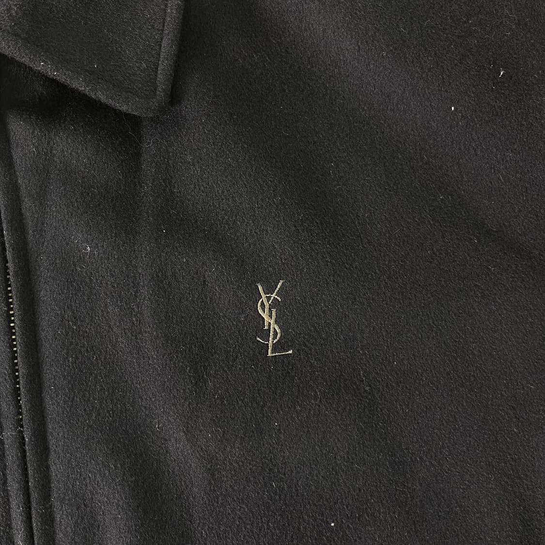 100 입생로랑 90s 캐시미어 블루종 자켓 상품이미지3