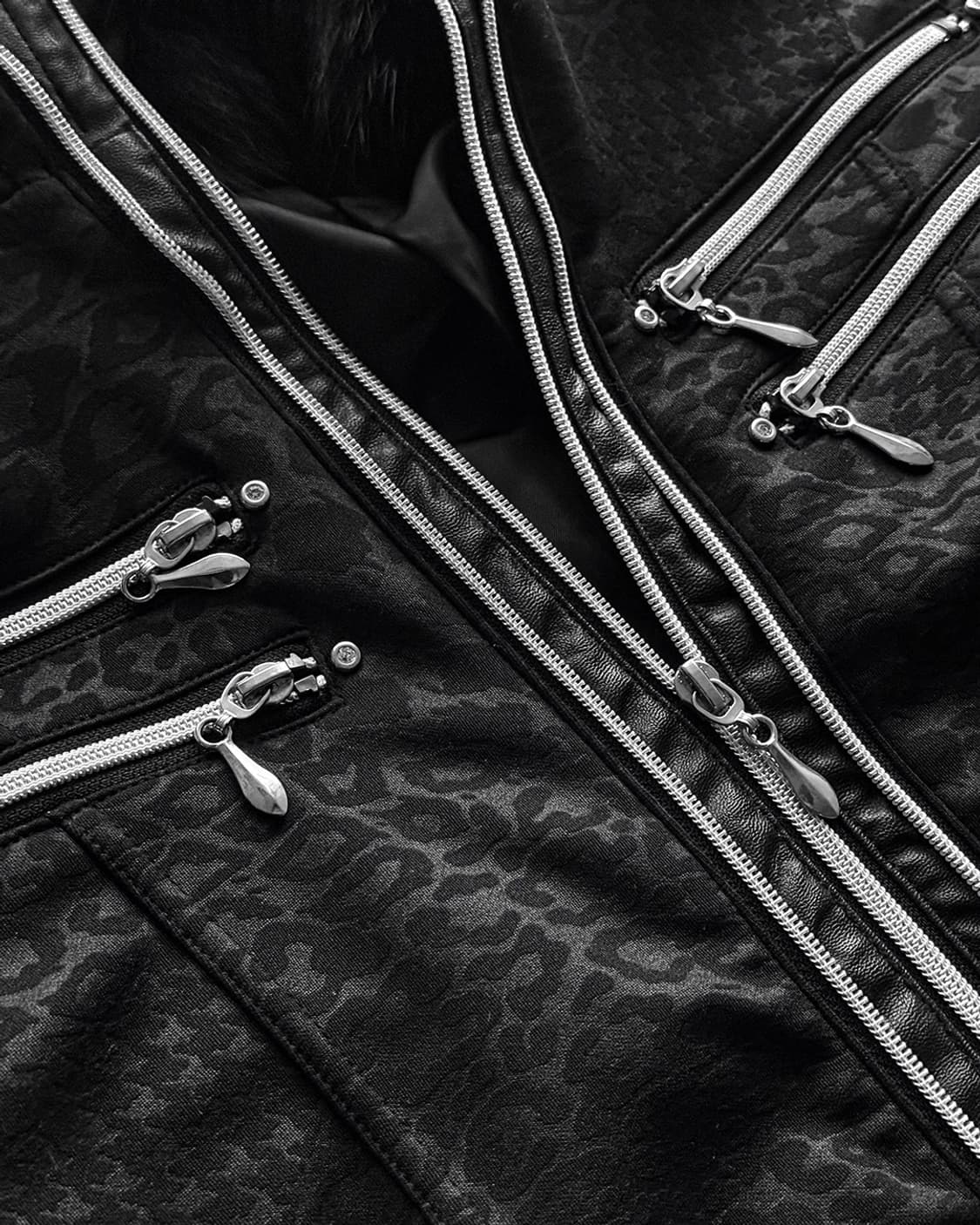 Xfrm Black Leopard Fur Jacket 상품이미지3