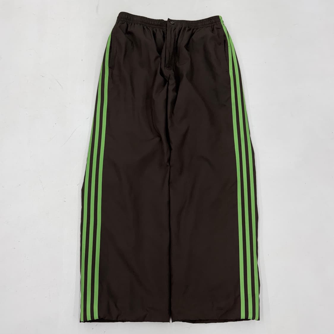 아디다스 00s 초코브라운 삼선 올드스쿨 와이드 바람막이 트랙팬츠 상품이미지2