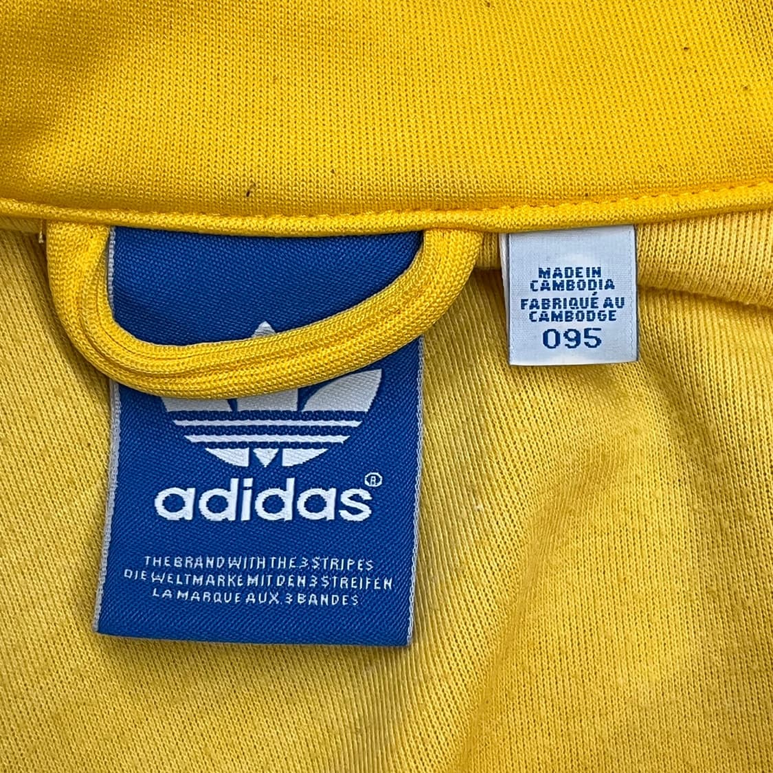 [정품/95] 아디다스 옐로우 삼선 트랙탑 져지 b10 상품이미지5