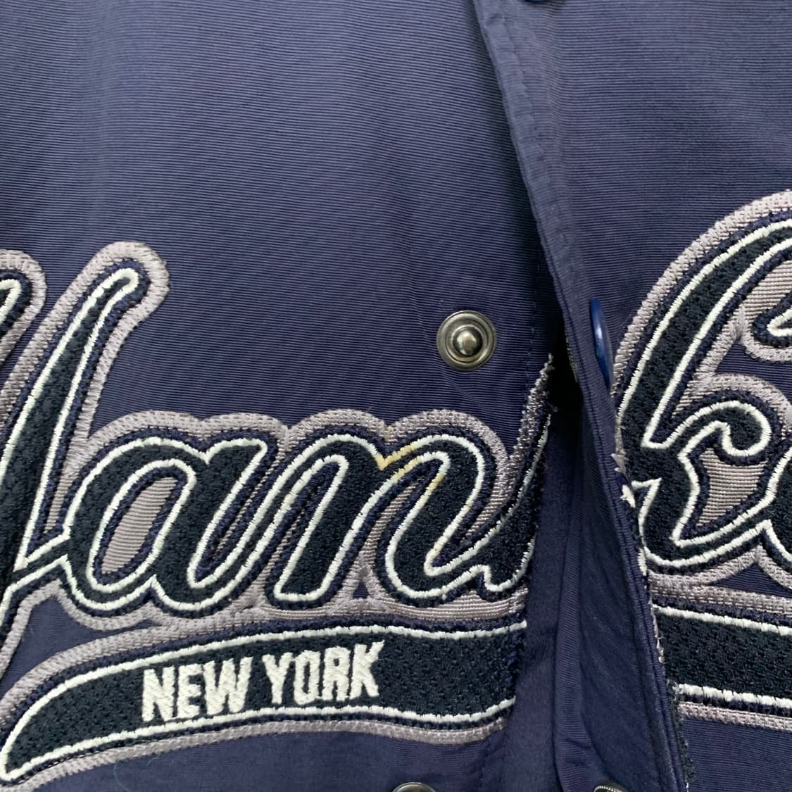 MLB 야구 점퍼 자켓 봄버 네이비 빈티지 100 사이즈 상품이미지4