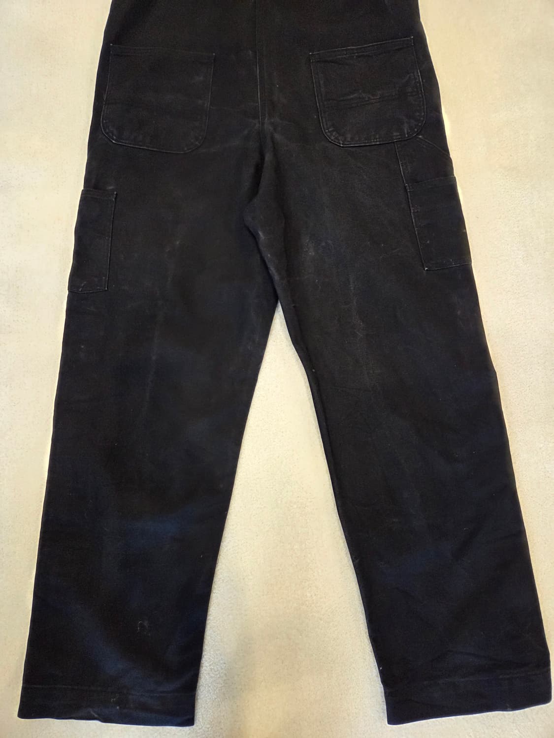 오리지날 칼하트 FR 블랙 더블니 오버롤 real USA 상품이미지8