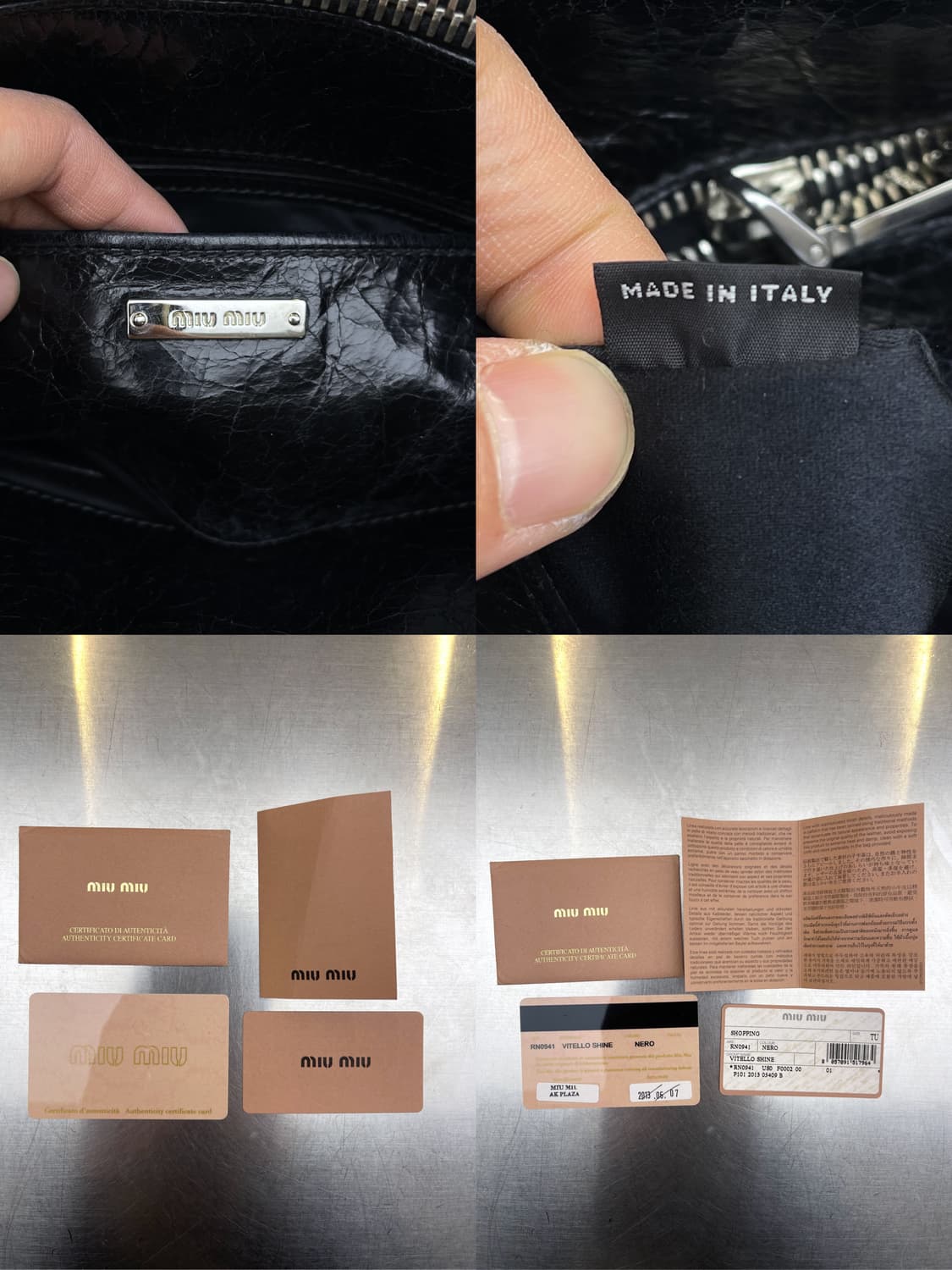 미우미우 비텔로 샤인 토트백 상품이미지9