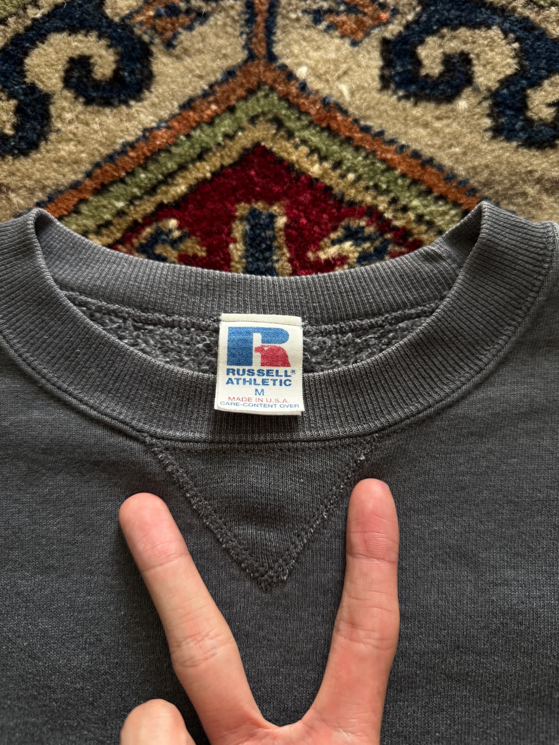 80s Russell dark grey Sweatshirt 상품이미지7