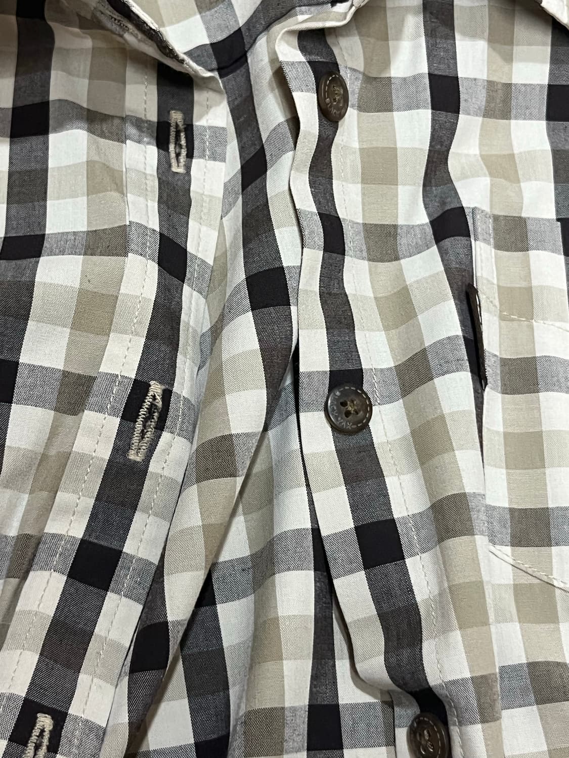 블랙약 체크 셔츠  상품이미지2