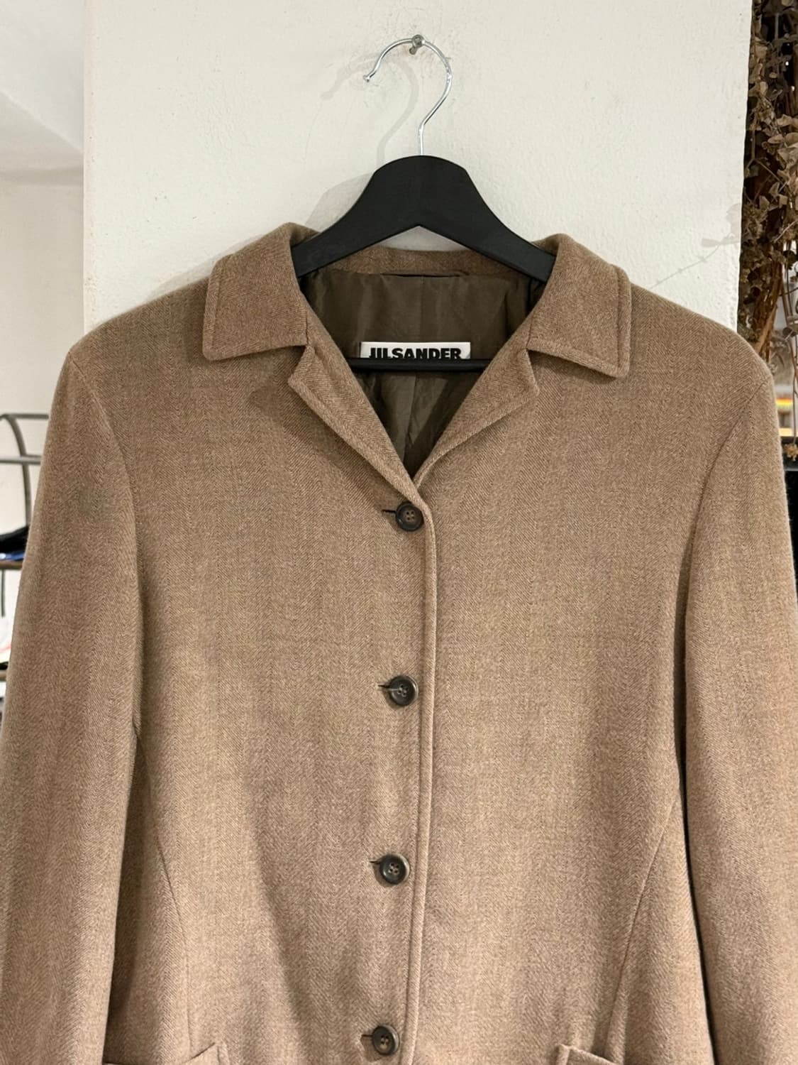 질샌더 브라운 캐시미어 투 포켓 블레이저 자켓 상품이미지4