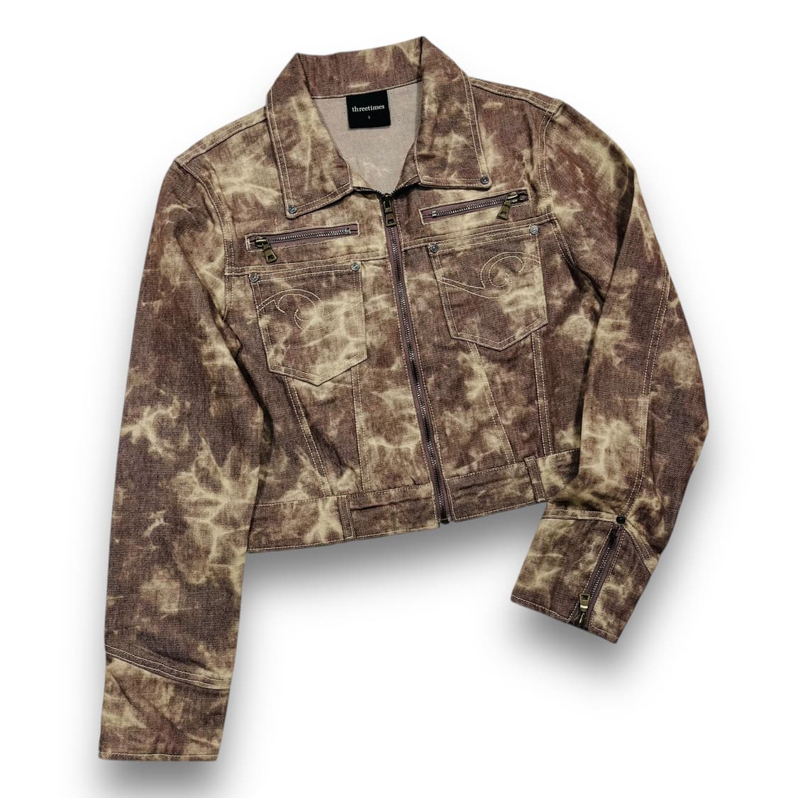 쓰리타임즈 루시퍼 워시드 러브 타투 데님 세트 상품이미지3