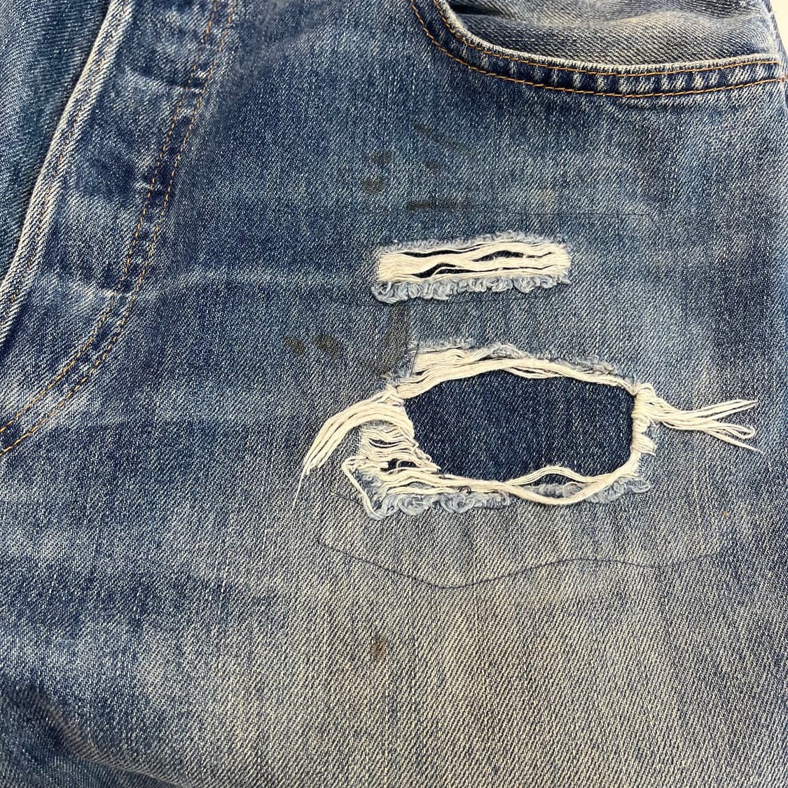 [30] RRL 리페어 10oz 하이보이핏 극미중고 상품이미지4