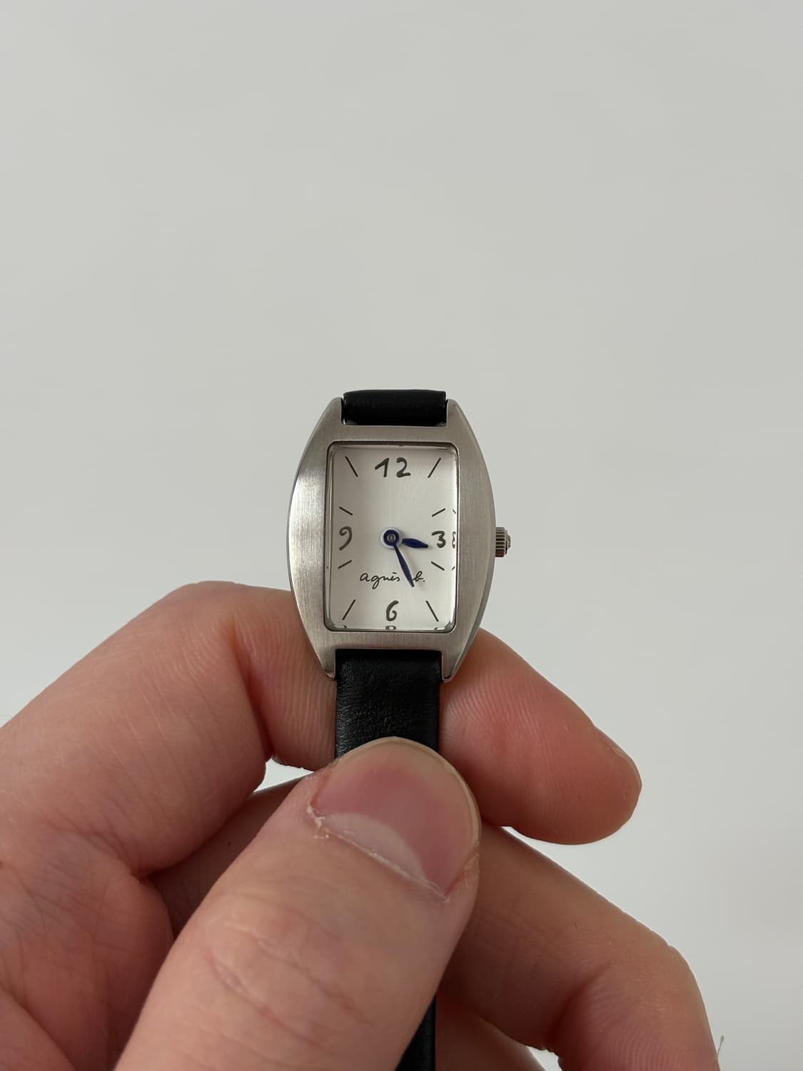 Agnès b. 쿠션 실버 탱크 쿼츠 여성 상품이미지2