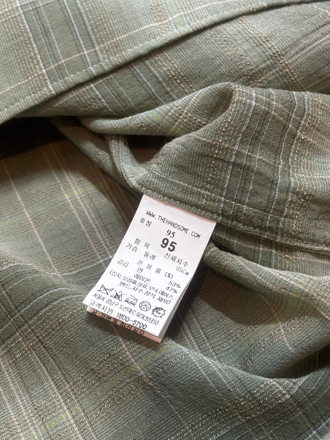 타임 옴므 크링클 체크 셔츠 상품이미지9