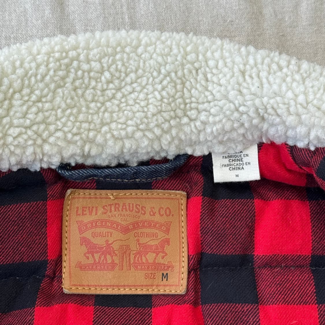 리바이스 우먼 구스다운 데님자켓 M 상품이미지5