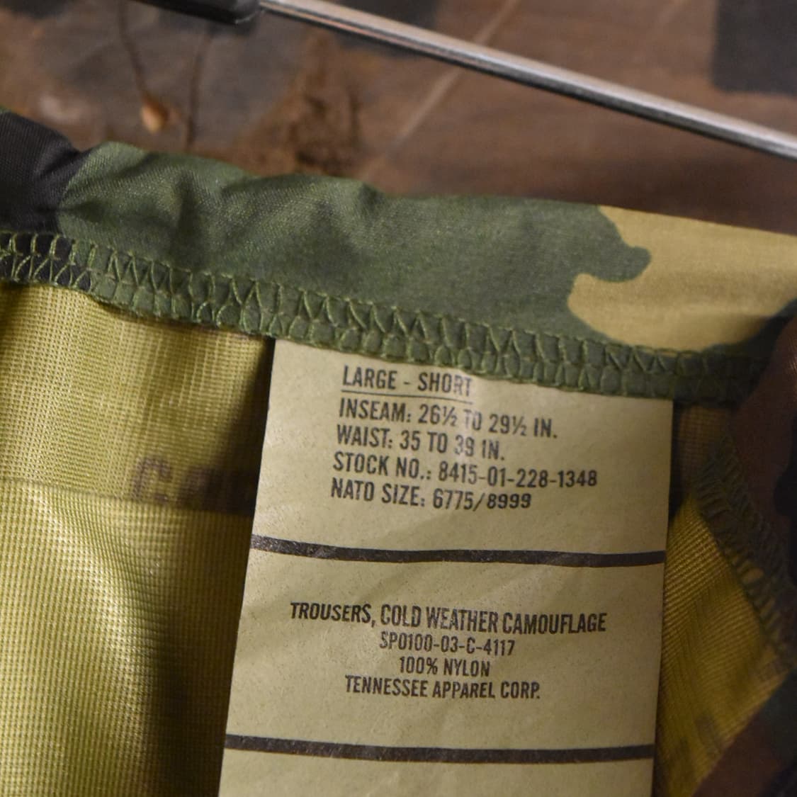 미군 오리지널 우드랜드 고어텍스 팬츠 LS (Large-Short) 상품이미지4