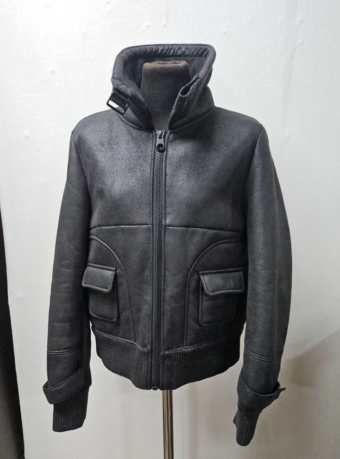 Laplaf 라이아프 무스탕 블랙 양털 후리스 점퍼 77 상품이미지1