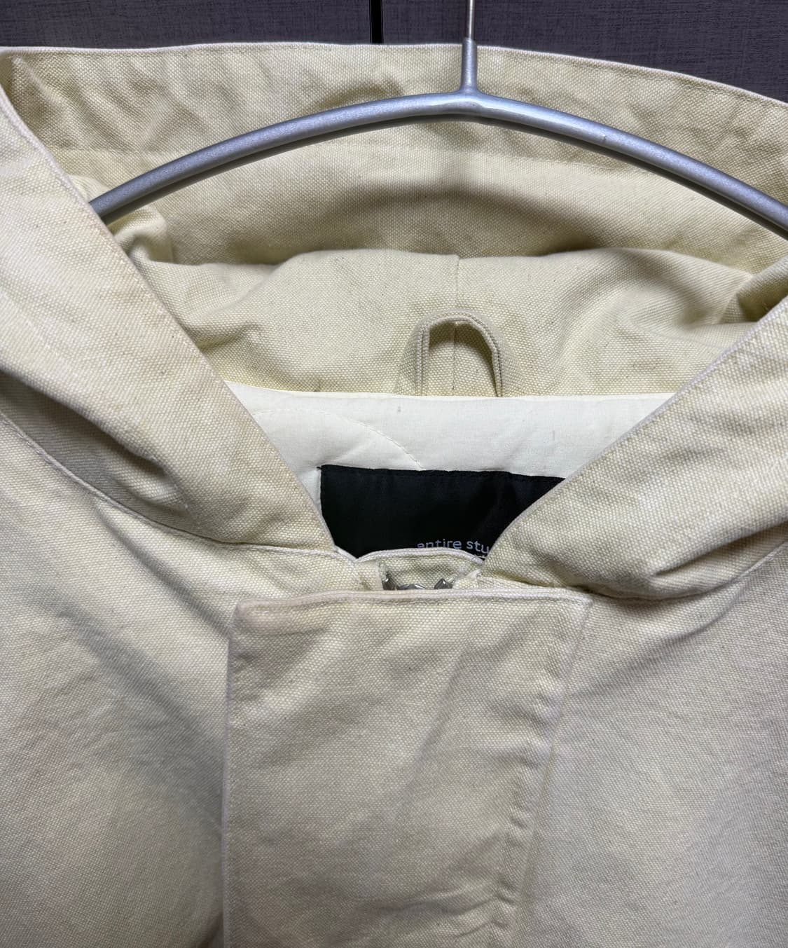 엔타이어 스튜디오 w2 캔버스 봄버 라이트 옐로우 L 상품이미지5