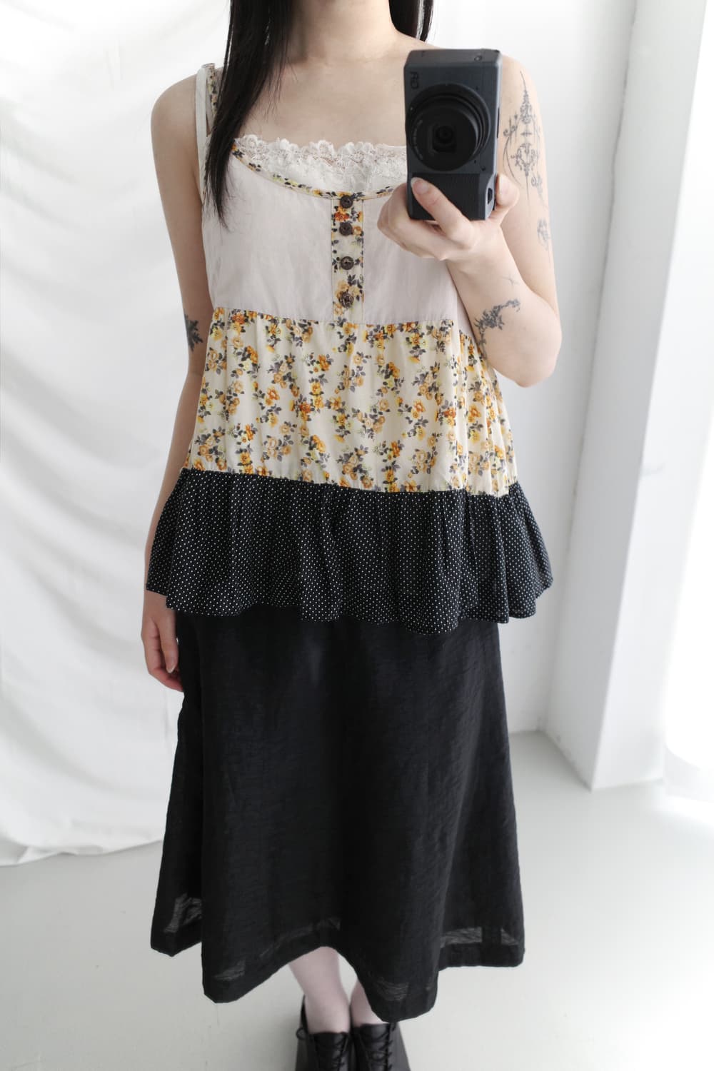 flower dot sleeveless 상품이미지4