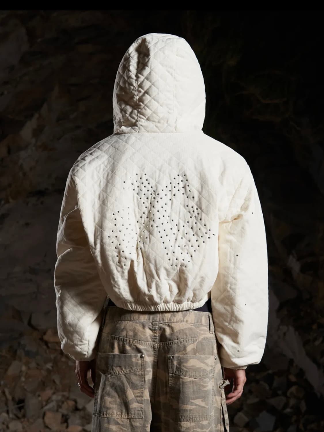 CUBIC QUILTED HOODIE DOWN JACKET 상품이미지3