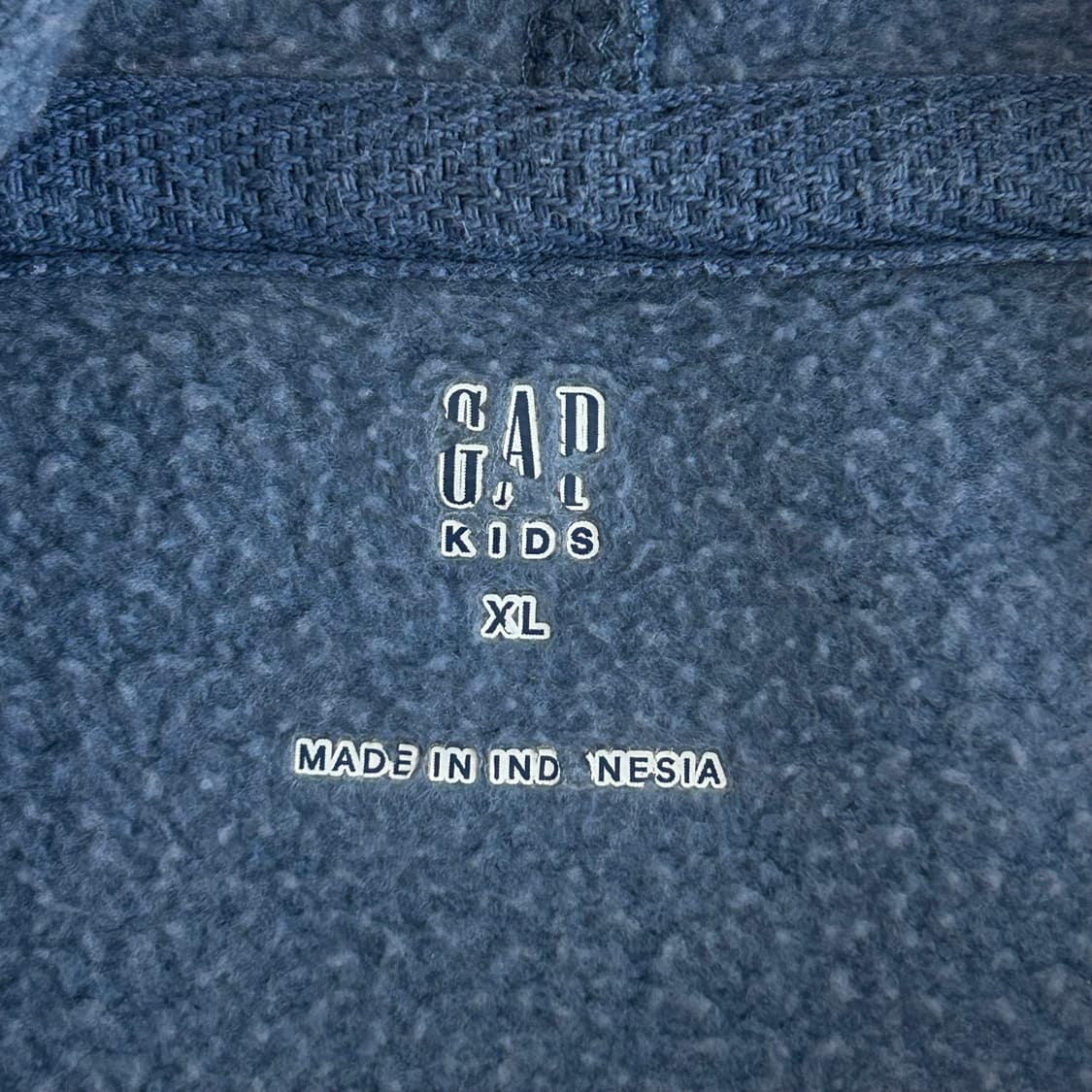 Gap 갭 스몰로고 블루 후드티 상품이미지5