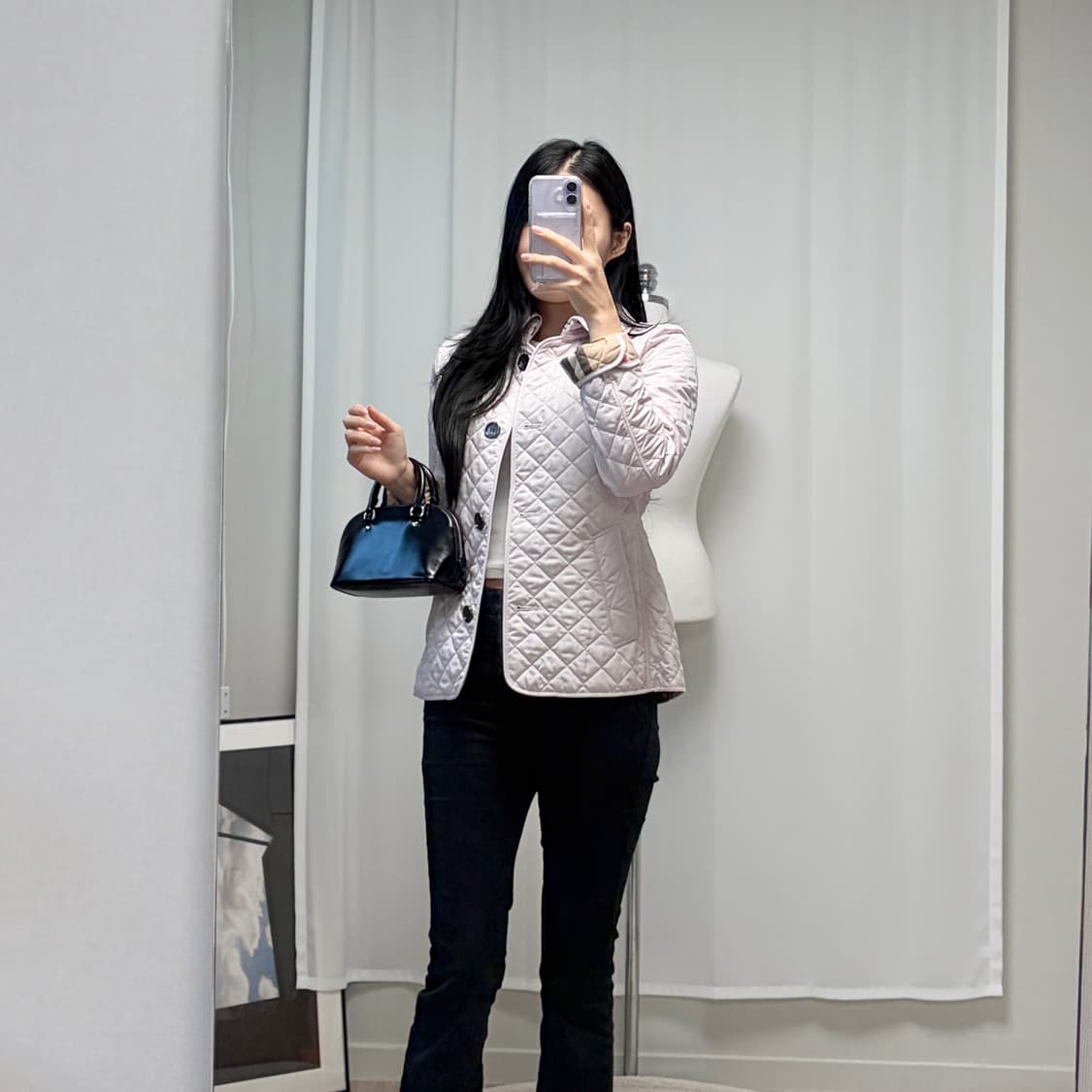 버버리 브릿 퀼팅 자켓 핑크 상품이미지10