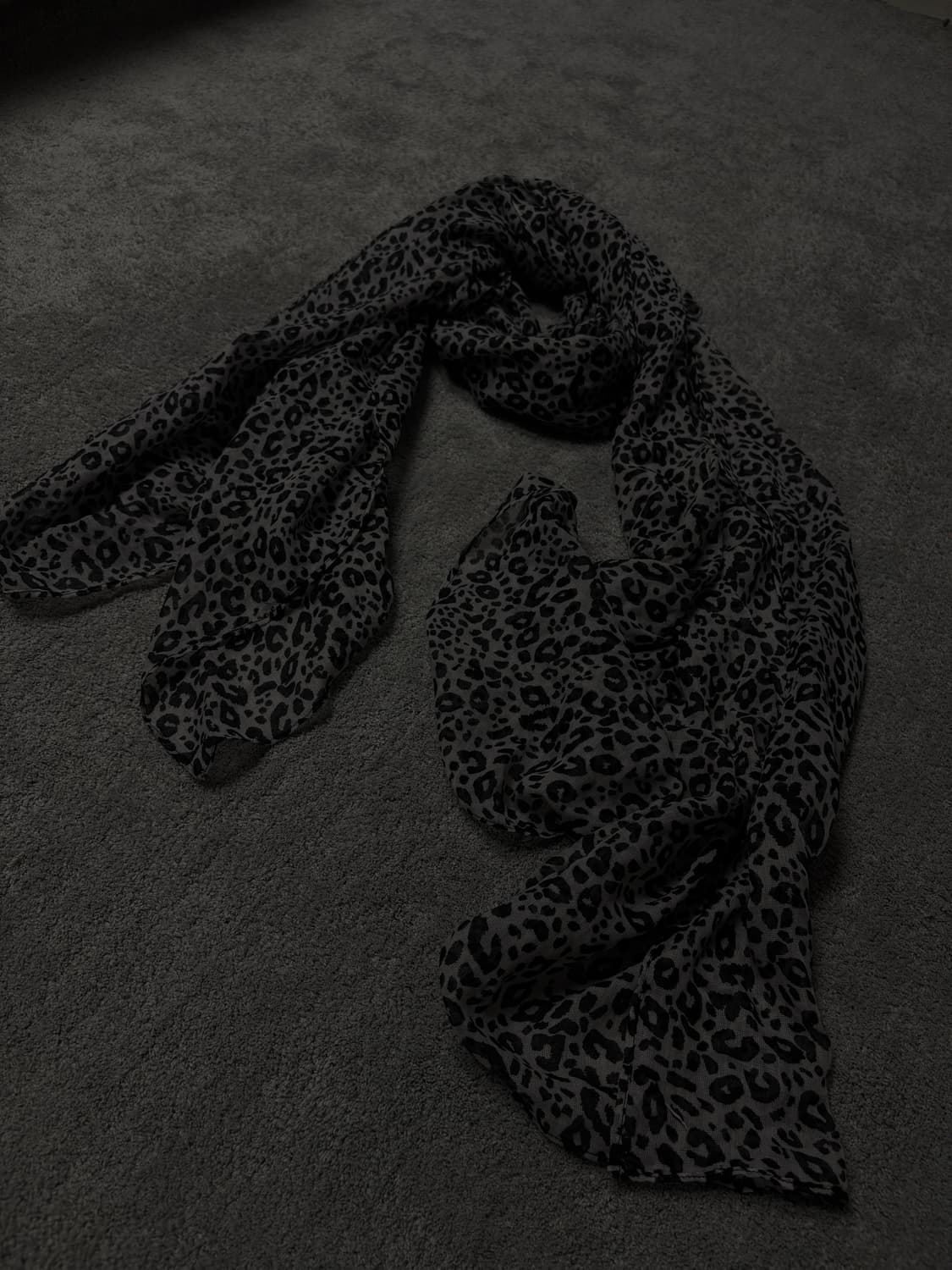 Vintage vkei punk mood leopard scarf 상품이미지2