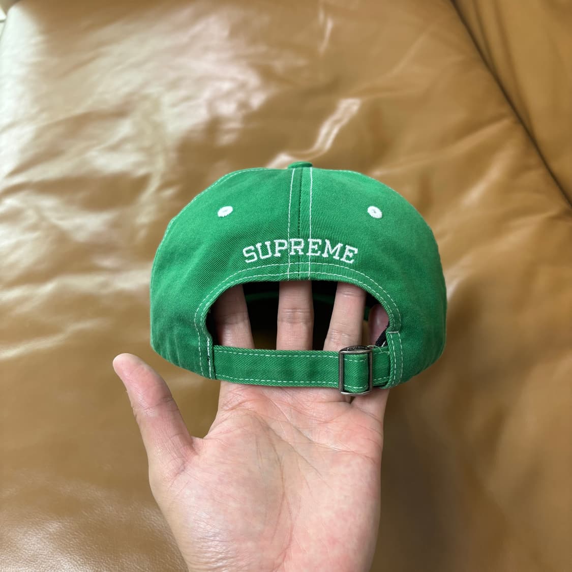 Supreme 슈프림 밀라노 스티치 그린 6패널 볼캡 모자 (Green) 상품이미지7