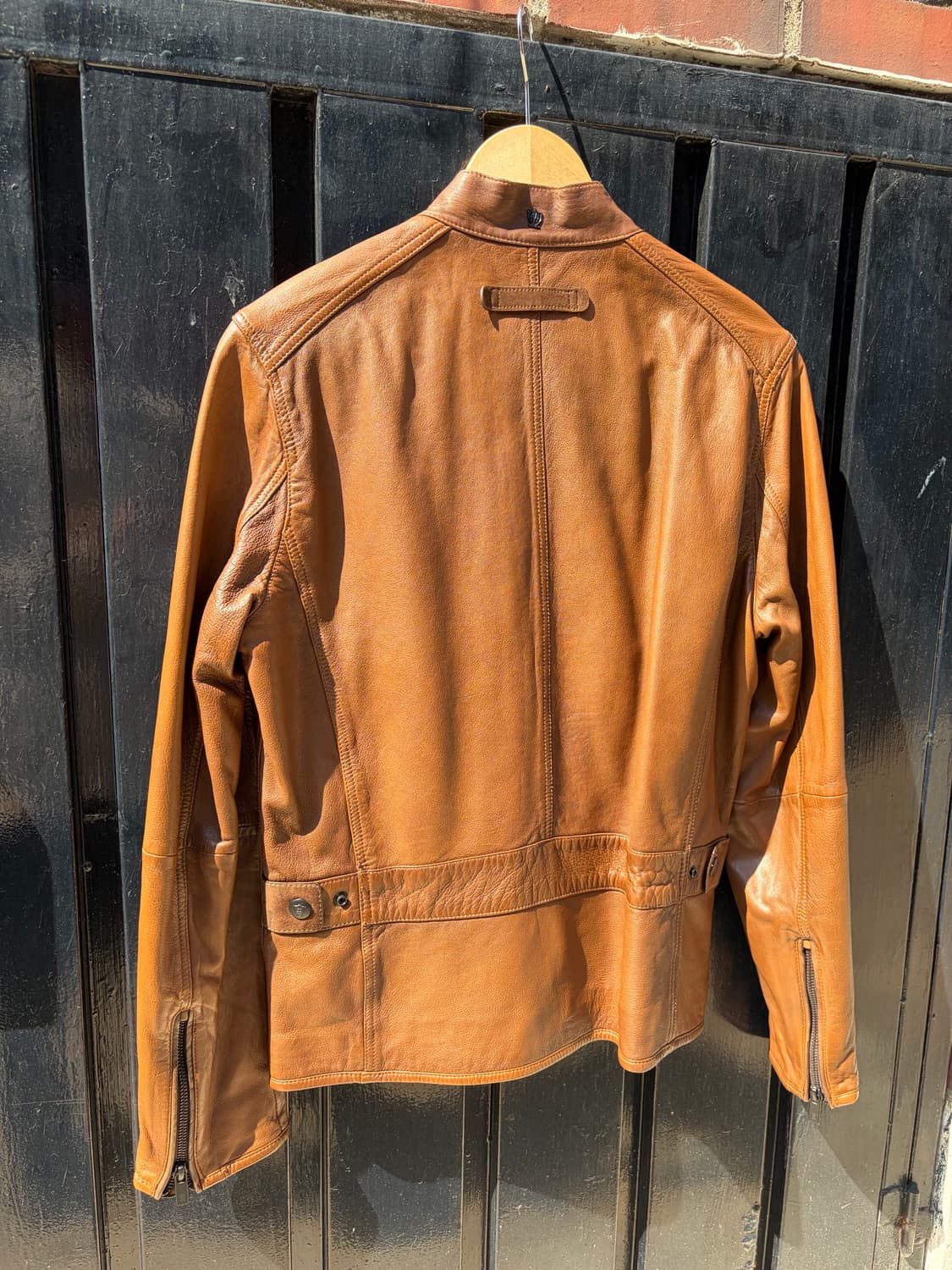 Massimo Dutti 브라운 레더 자켓 상품이미지2