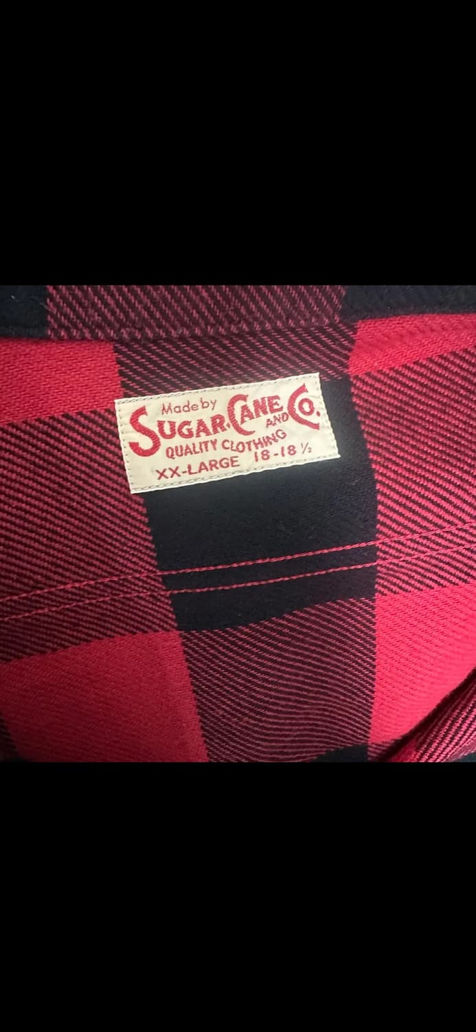 슈가케인 레드 버팔로 체크셔츠 2xl 상품이미지2