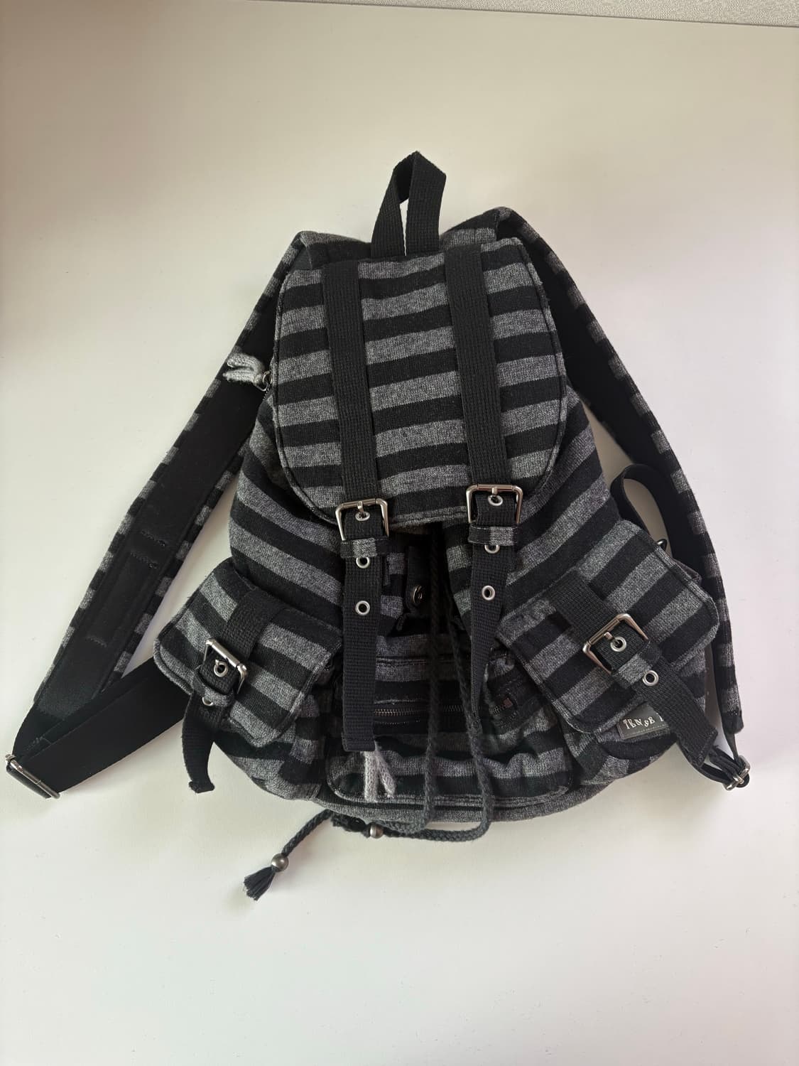 텐스댄스 파히섬 울 스트라이프 백팩 상품이미지1